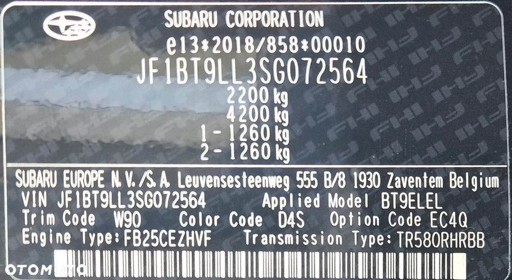 Subaru Outback 2.5i Business Edition (EyeSight) Lineartronic - 6