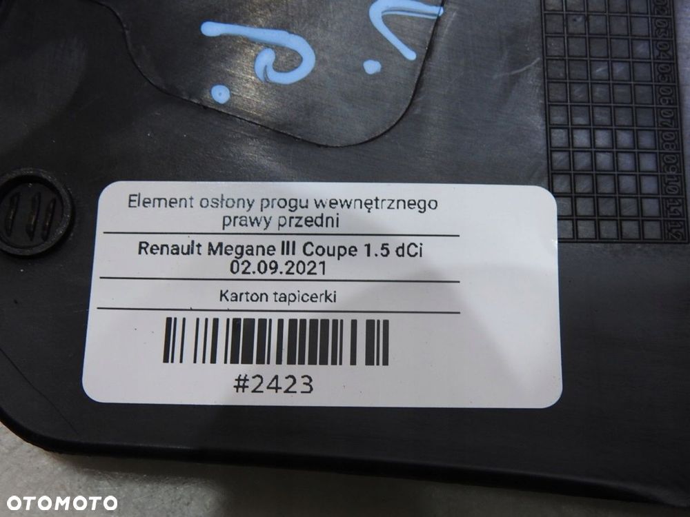 OSŁONA PROGU PRAWY PRZÓD RENAULT MEGANE III - 9