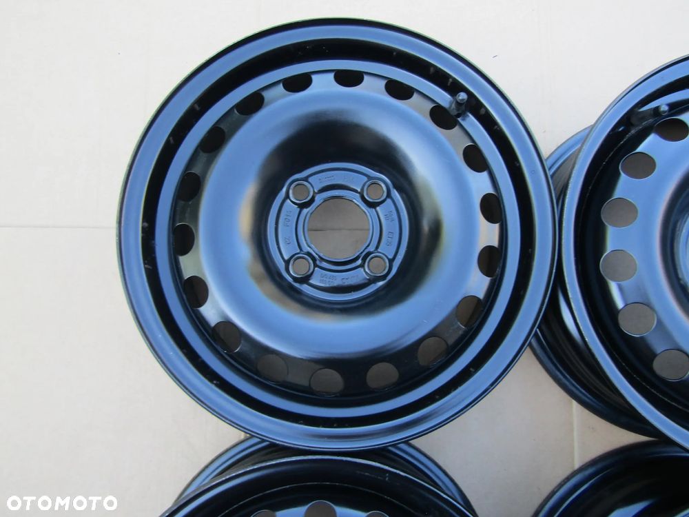 4x Felgi Stalowe 14 VW UP Skoda Citigo Seat Mii 5 j 4x100 ET35 piasta 57,1 mm  / ORYGINALNE - 8