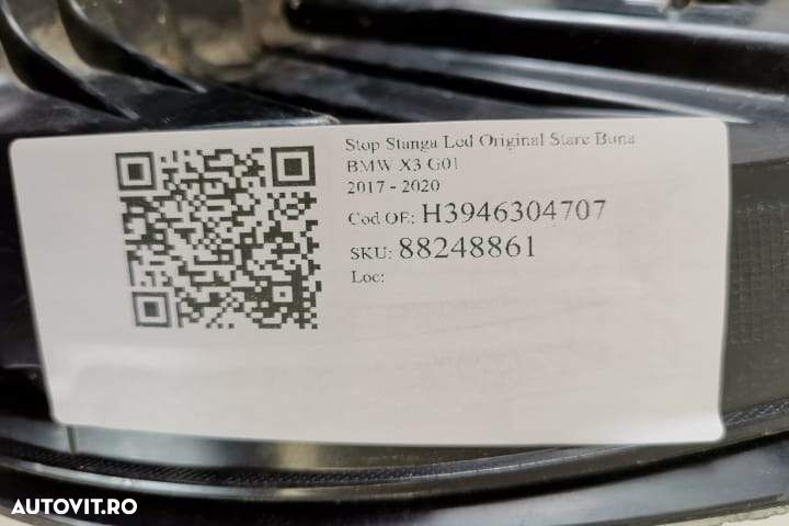 Stop Stanga Led Original Stare Buna BMW  X3  G01 [2017 - 2020] - 7