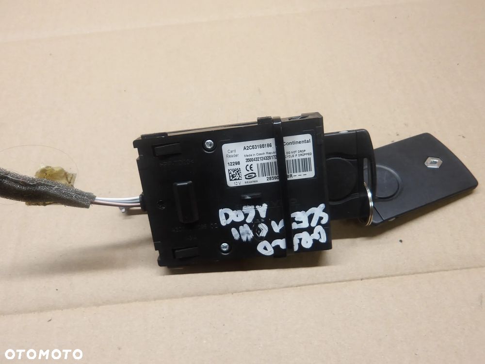 RENAULT GRAND SCENIC III 1.6 DCI CZYTNIK KART STACYJKA WKŁADKA 285909828R - 2