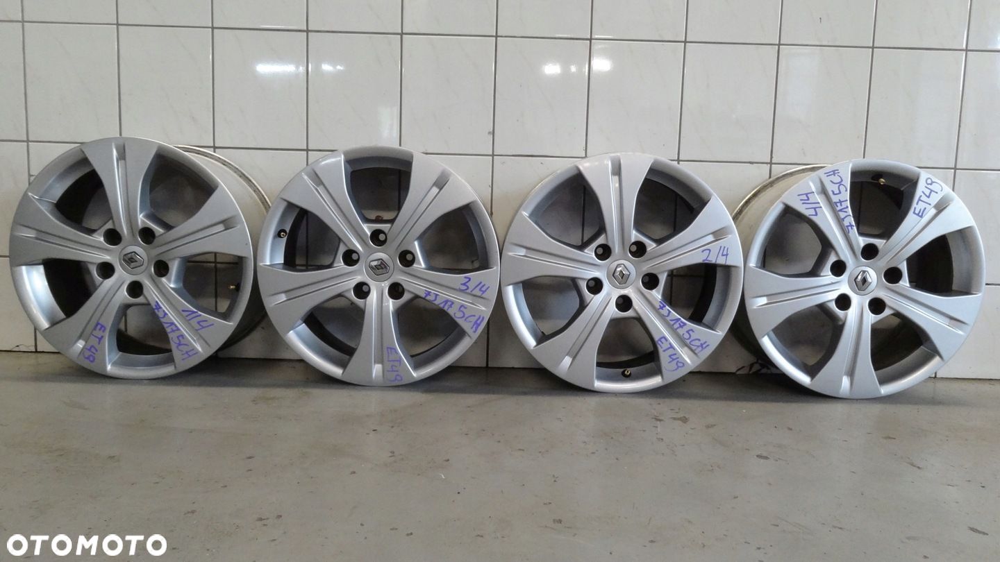 FELGI KOMPLET RENAULT SCENIC III MEGANE III 17 CALI 403000051R ŁADNE - 1