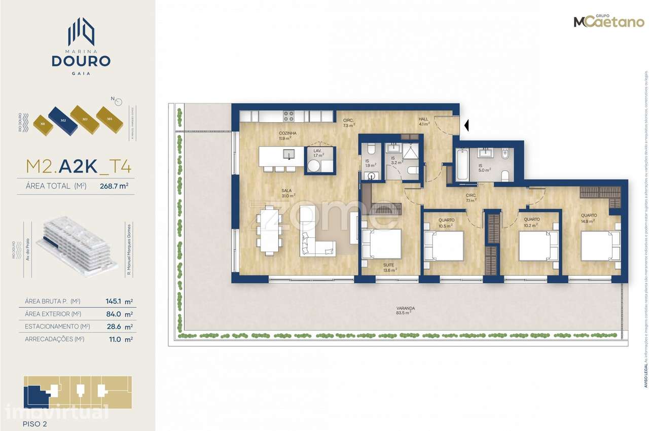 T4 - Empreendimento Marina Douro 2 - Grande imagem: 2/21