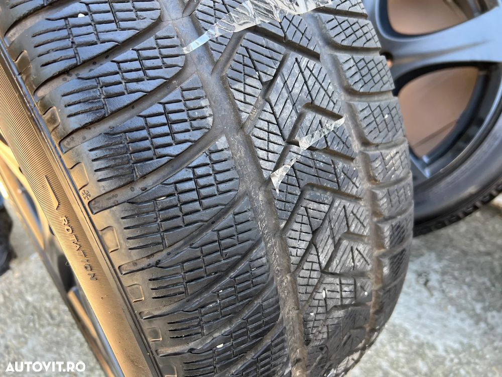 Jante Porsche Cayenne R20 cu anvelope iarna senzori presiune 275-45-20 stare foarte buna Porsche R20 Anvelope pirelli scorpion - 4