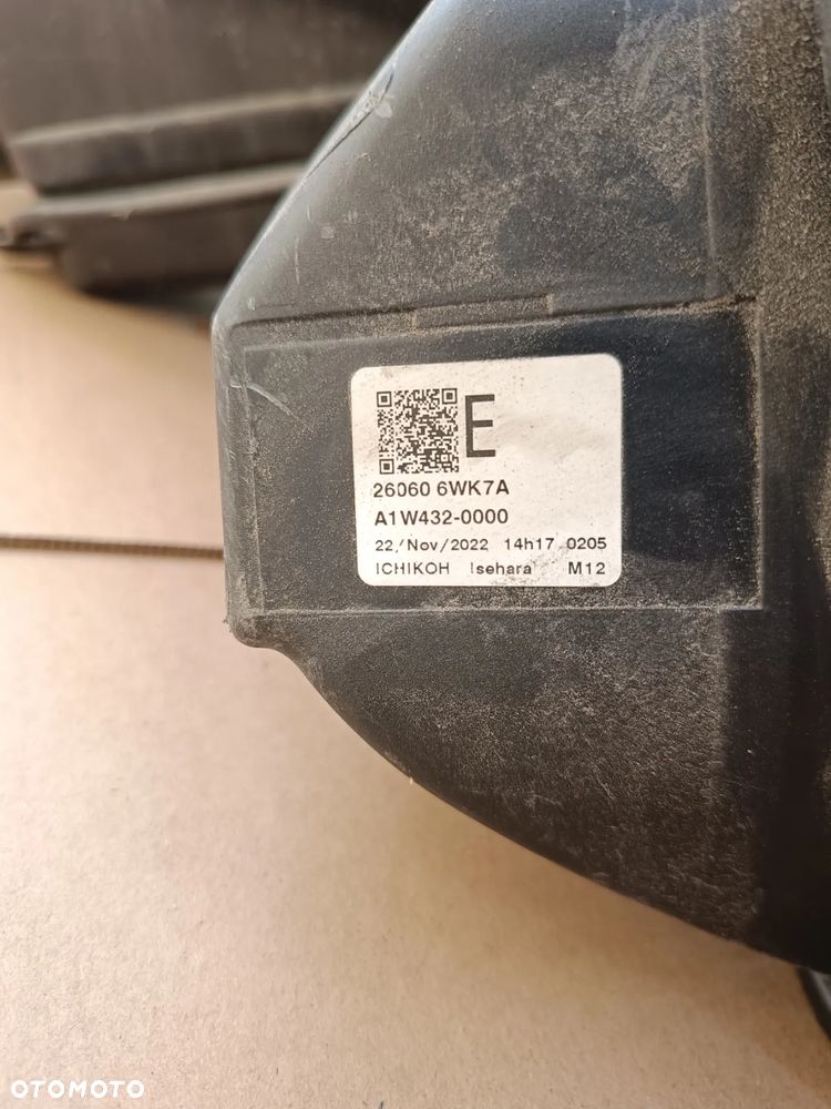Full Led przedni lewy Nissan Leaf czarny lampa lewa 260606WK7A ciemna - 7