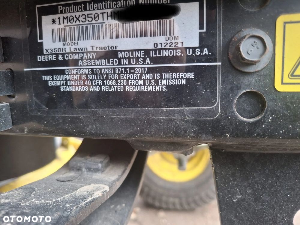 John Deere X350R - 10