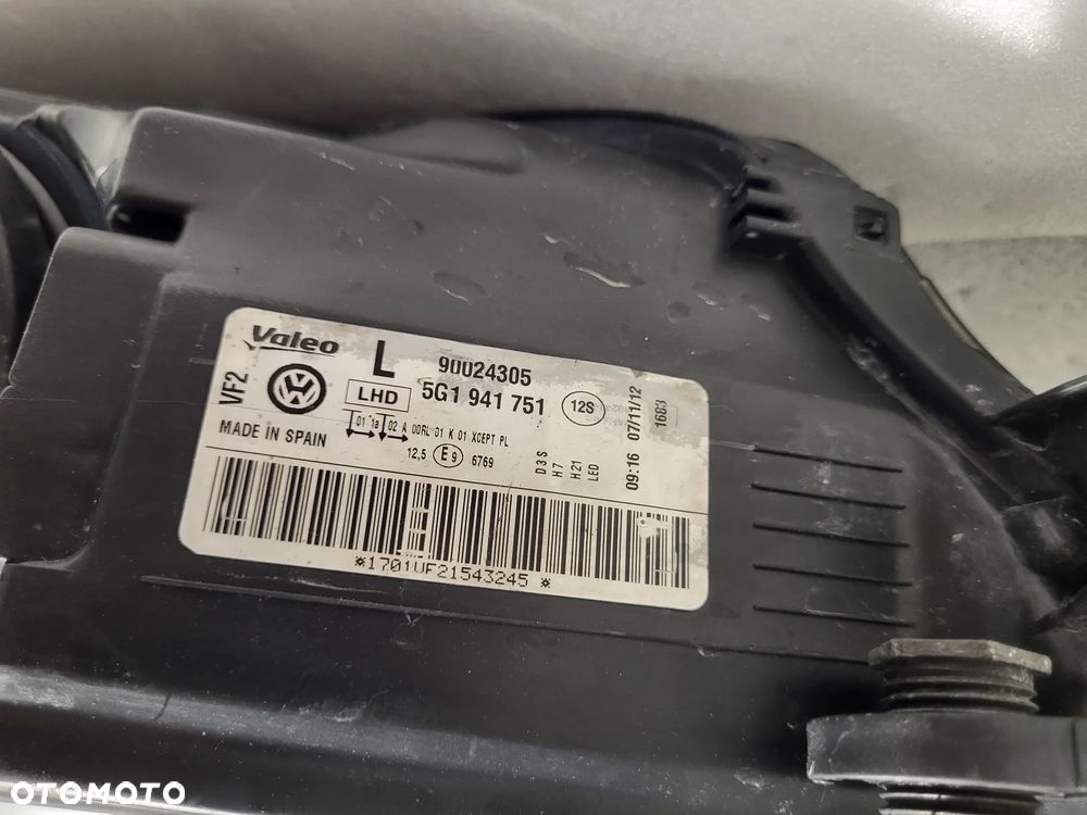 Volkswagen Golf VII XENON LAMPA LEWY PRZÓD KOMPLETNA 5G1941751 - 7