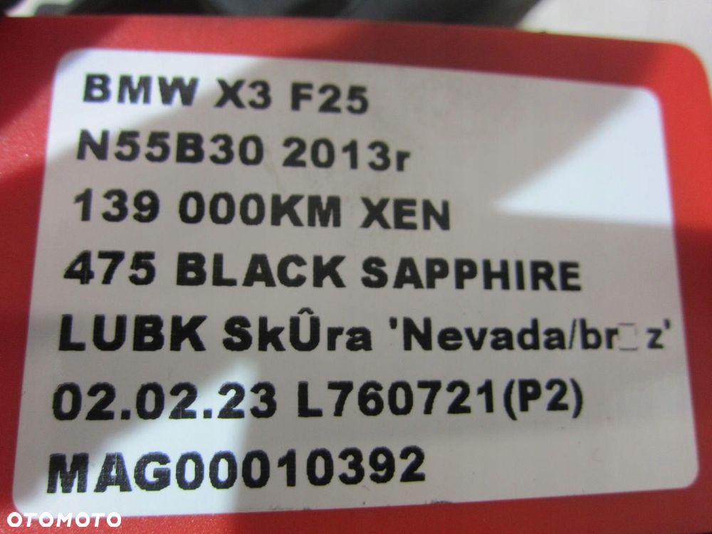 BMW X3 F25 X4 ZWROTNICA AMORTYZATOR LEWY 6796409 - 8