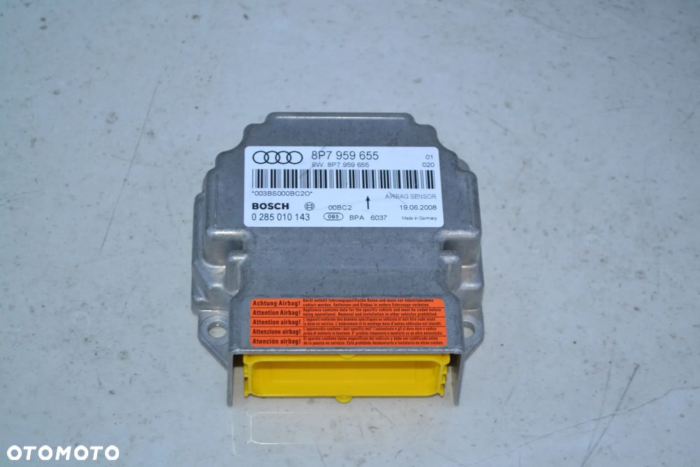 AUDI A3 8P LIFT CABRIO SENSOR AIRBAG 8P7959655 0285010143 - 1