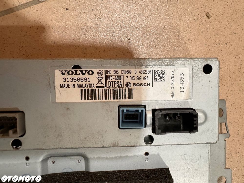 VOLVO WYŚWIETLACZ 31350691 31382520 7609502008 31350692 7505800001 - 4