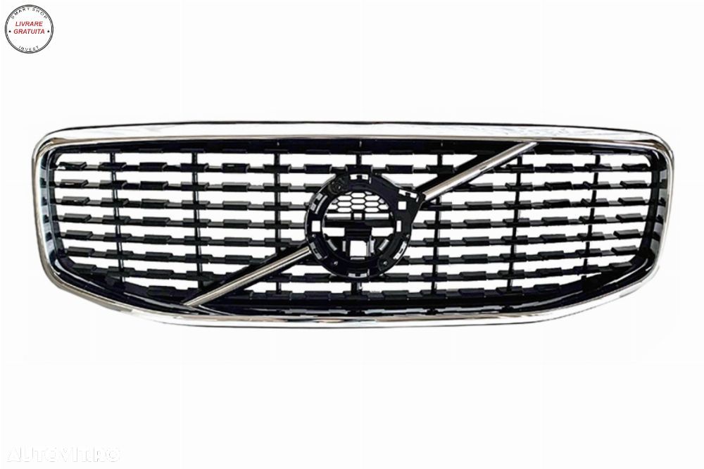Grila Centrala Volvo XC60 II (2017-2021) Negru Lucios- livrare gratuita - 2