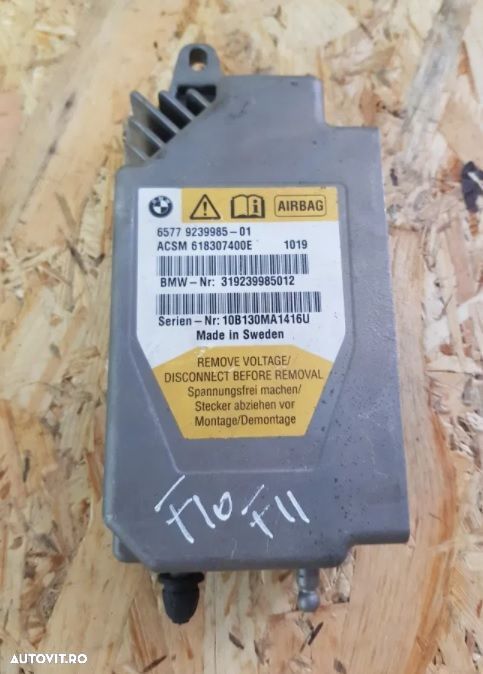 Calculator Modul Airbag Bmw F10 F11 Cod 9239985 - 1
