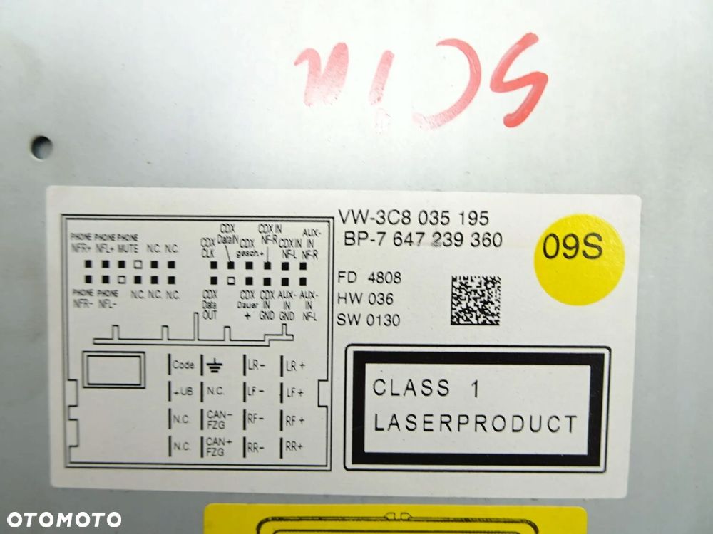 radio cd wieża vw scirocco - 8