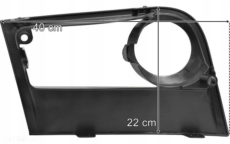 mercedes actros mp4 mp5 ramka halogenu światło dzienne zaślepka zderzaka - 2