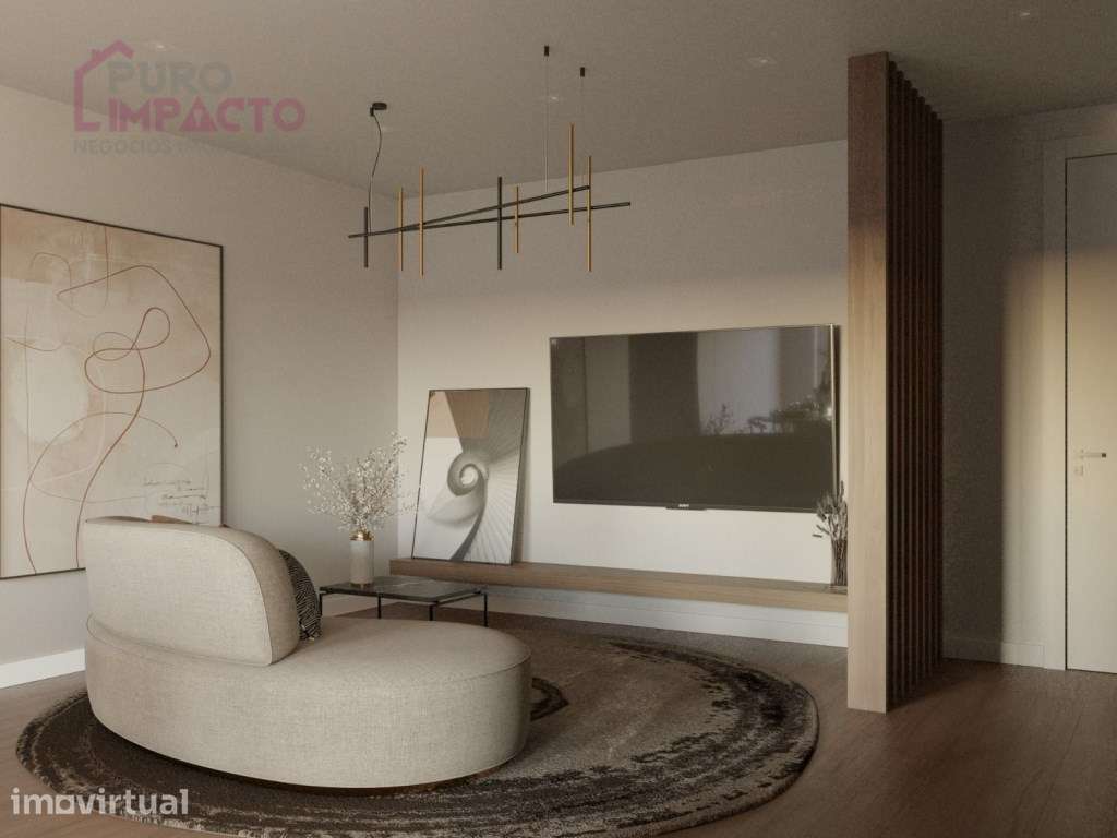 NOVO T3 rés do chão Sul/Poente com terraço 124,6m2 + varanda 23,05m2 - Grande imagem: 4/16