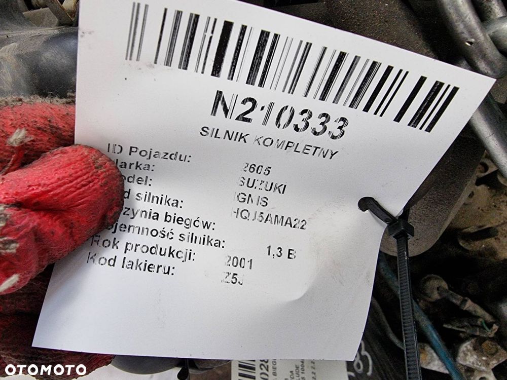 SILNIK KOMPLETNY SUZUKI IGNIS M13A-1044633 - 6