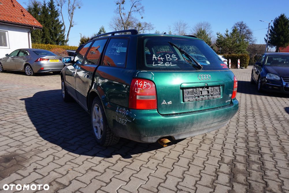 AUDI A4 B5 KOMBI 1998 LZ6L 1.8 20V ADR 125KM DDU ZIELONY na części - 3