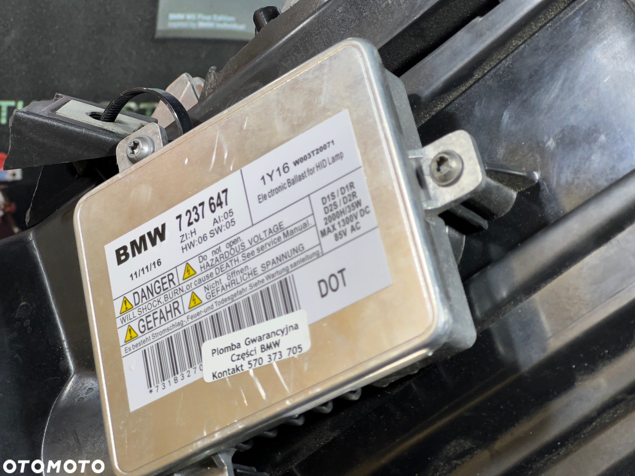 BMW 7 F01 F02  LIFT  REFLEKTOR LEWY LAMPA PRZEDNIA LEWA BI-XENON SKRĘTNA - 8