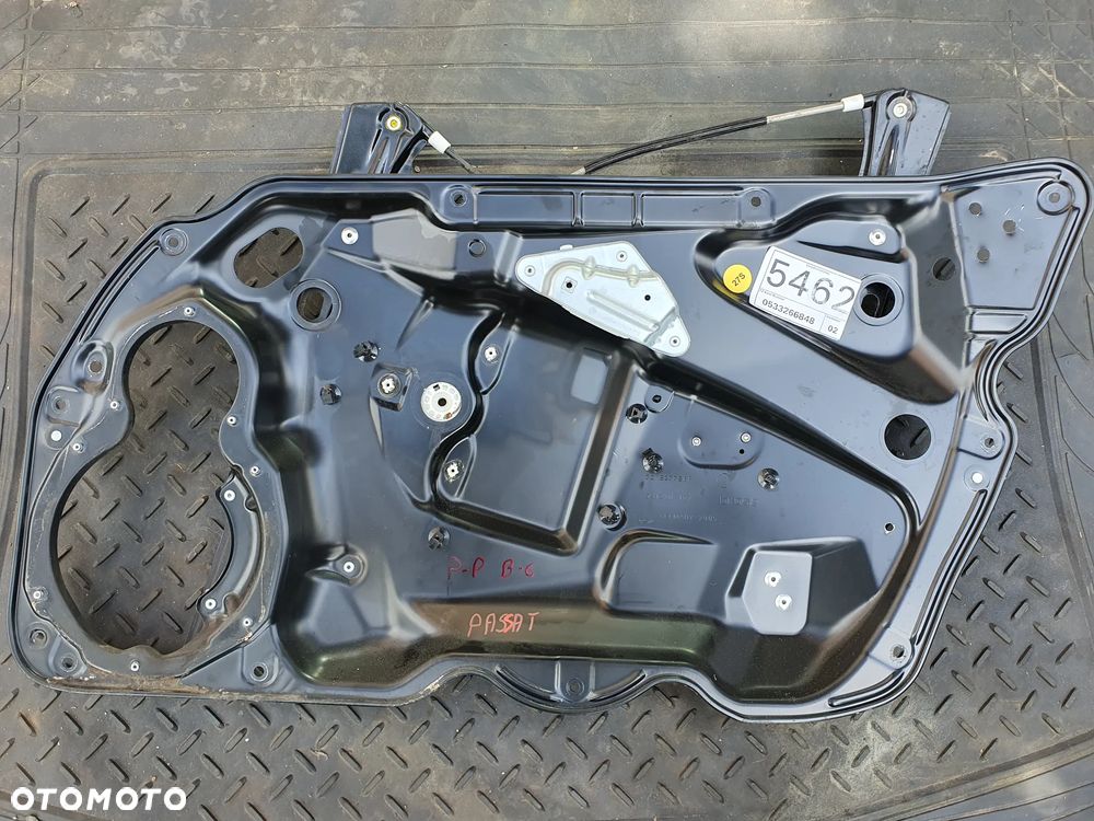 VW PASSAT B6 PODNOŚNIK MECHANIZM SZYBY PRAWY PRZÓD 3C1837756F ORYGINAŁ - 1