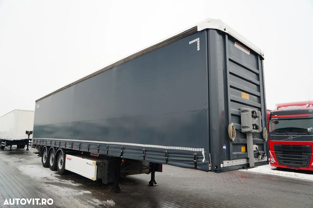 Fruehauf CORTINĂ / STANDARD / LIFT 2.000 kg / PODEA PUTERNICĂ ȘI ȘIMPĂRȚI LATERALE / CONTENIER PENTRU PALEȚI - 2