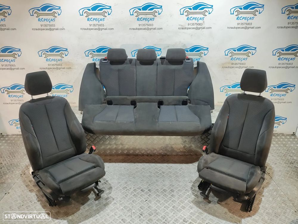 Conjunto bancos em Alcântara BMW Serie 1 F20 Pack M - 1