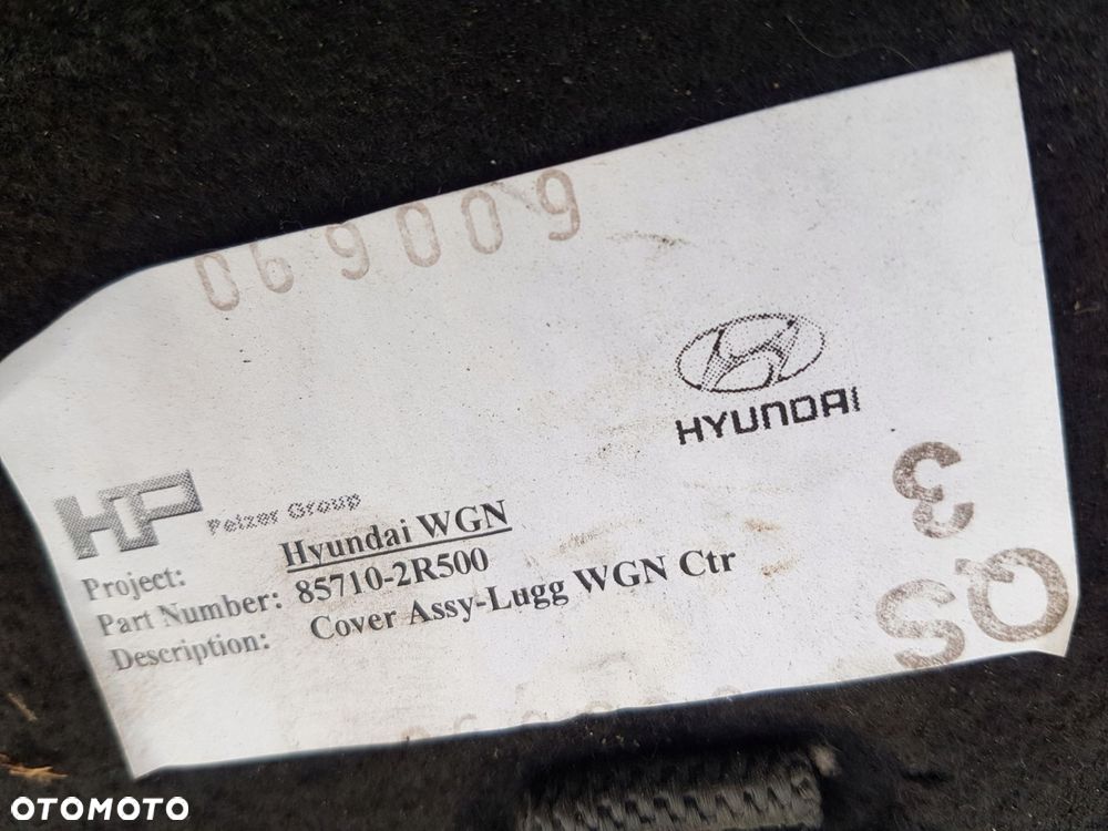 HYUNDAI I30CW KOMB 07- DYWAN PODŁOGA BAGAŻNIKA TYŁ - 14