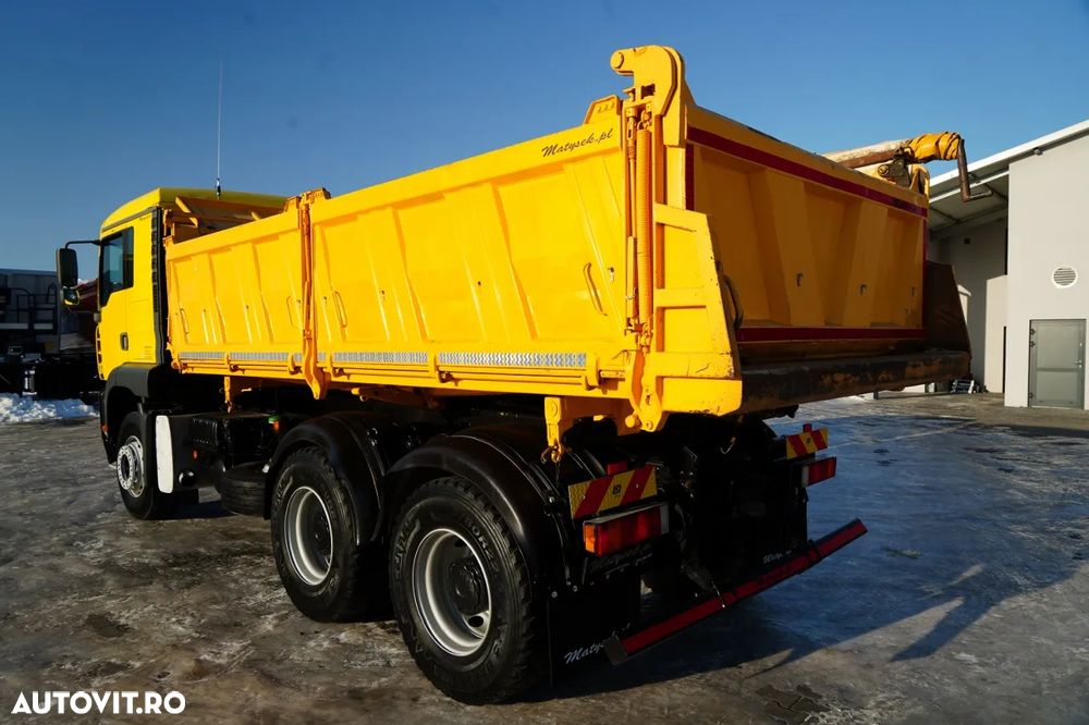 MAN TGA 26.410 / 6x4 / BASCULATOR 3 LATURĂ / MEILLER KIPER / MANUAL / - 11