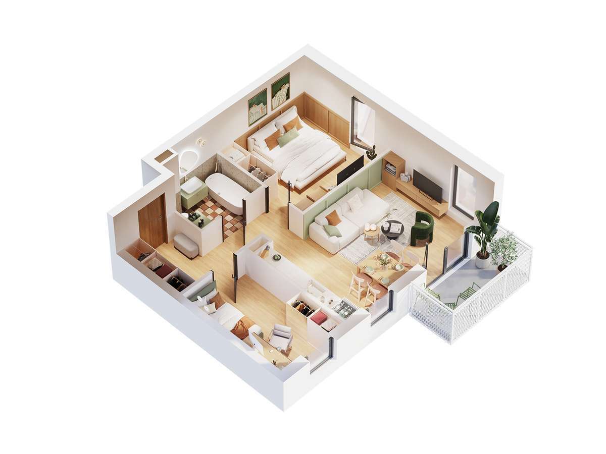 Mieszkanie na sprzedaż, 3 pokoje, 52 m², Dopiewiec