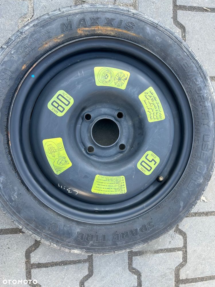 Citroen  c3 III koło dojazdowe 125 80 R15 Peugeot 208 I 208 II - 2