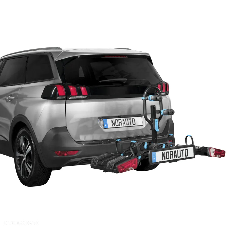 Bagażnik rowerowy na hak holowniczy NORAUTO E-FIT 200-2 na 2 rowery kompatybilny z rowerem elektrycznym - 13