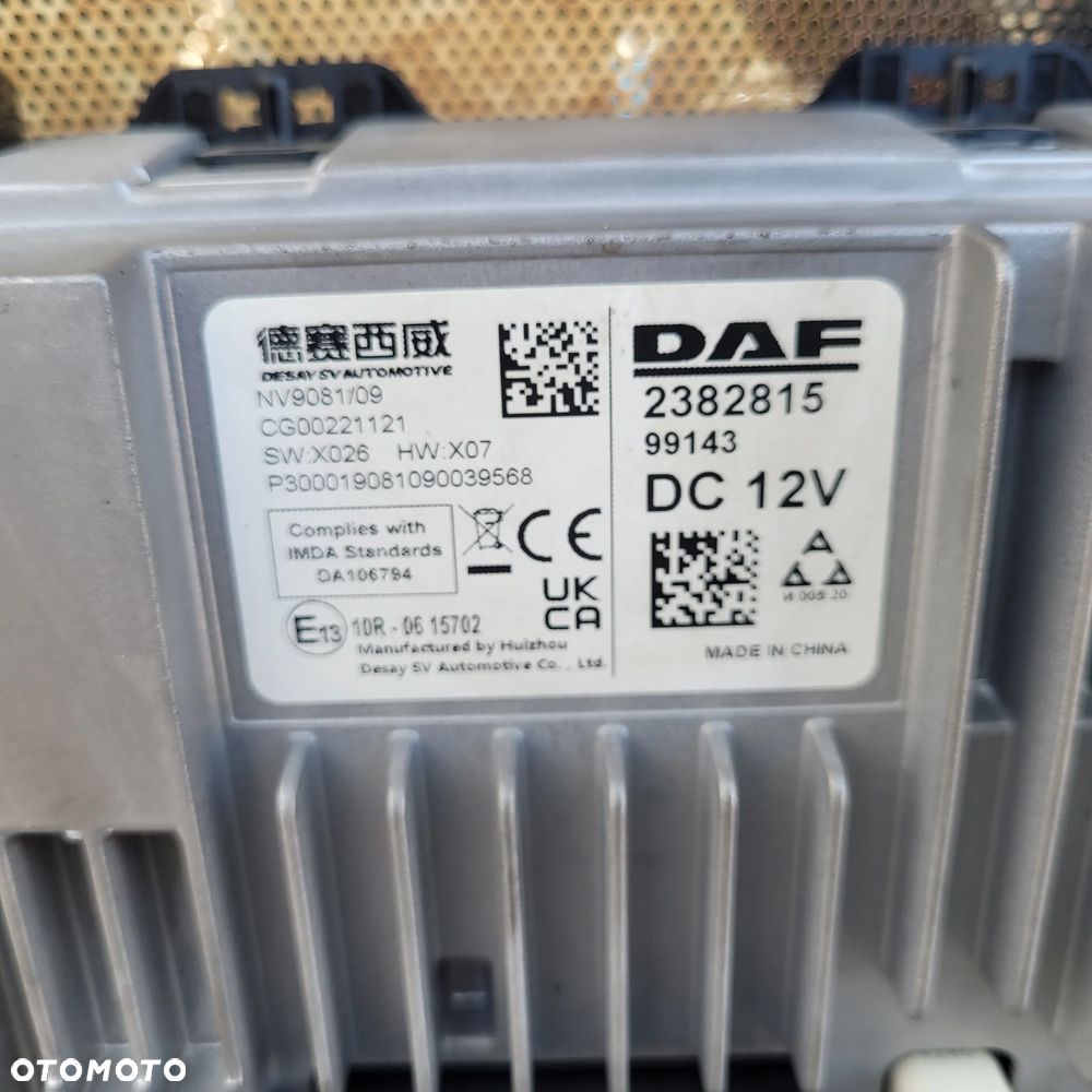 MONITOR DAF XG  ORYGINAŁ 2382815 CHWALIM116 - 4