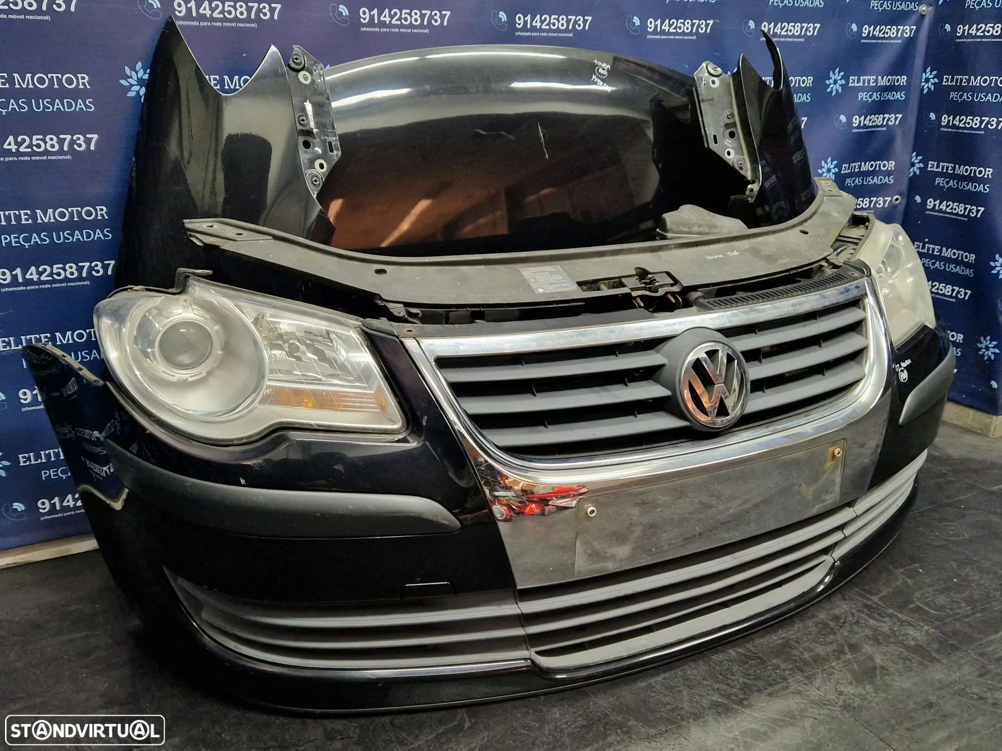 Frente completa usada VW TOURAN 2.0 TDI FACELIFT capot parachoques guardalamas oticas - 1