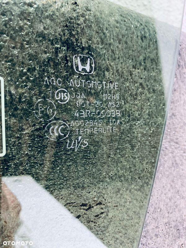 Szyba boczna lewa przednia HONDA CIVIC IX - ORYGINAŁ - 2