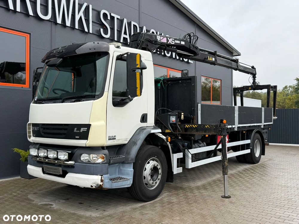 DAF LF CF 55.220 // ANGLIK // skrzynia z żurawiem HIAB 111 B-2 DUO // HDS żuraw dzwig kran Krane - 8