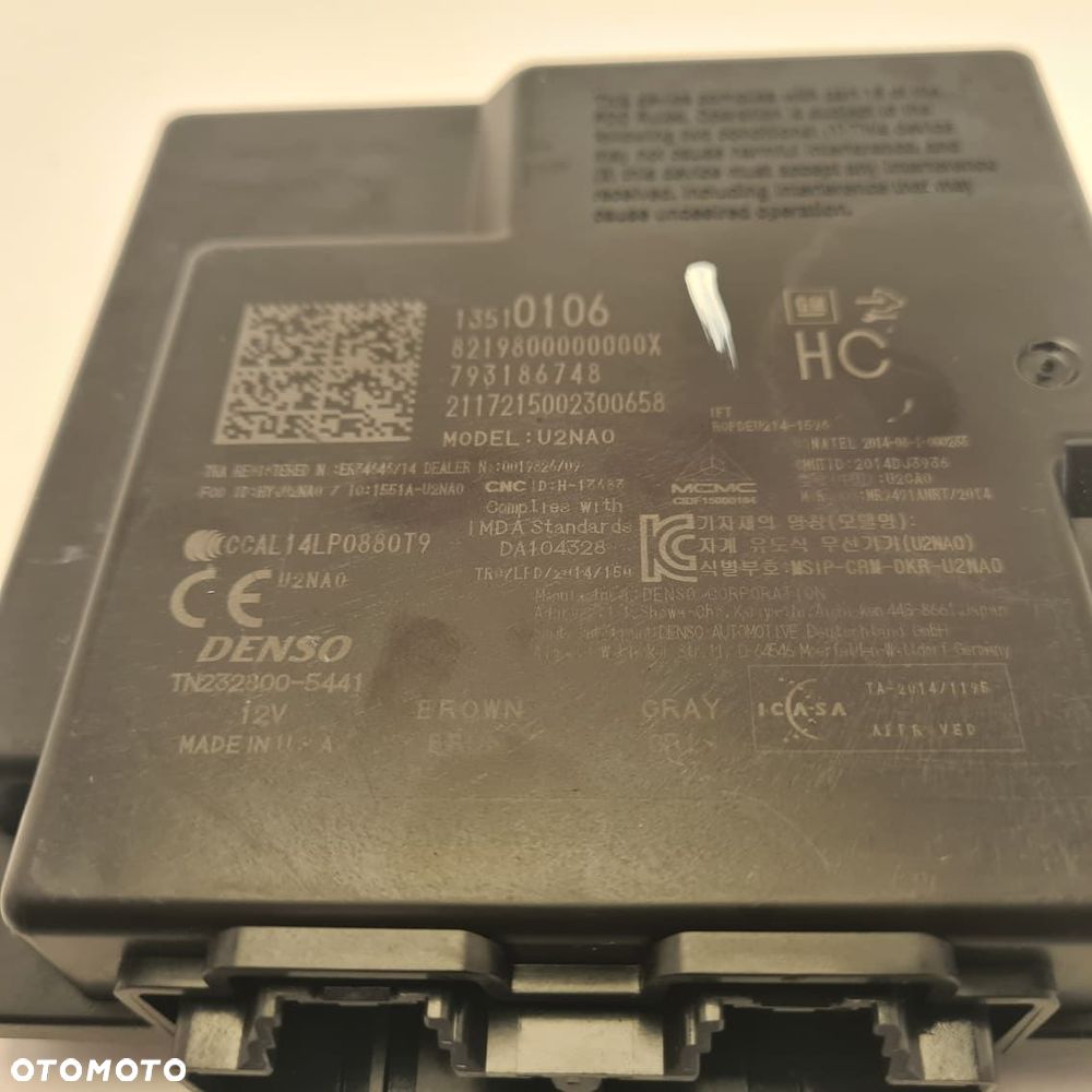opel insignia b moduł dostępu keyless 13510106 - 2
