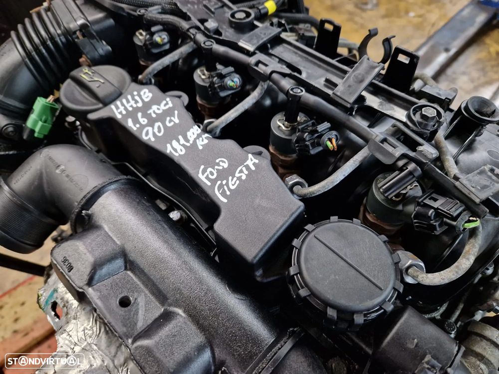 Motor usado HHJB FORD FIESTA 1.6 TDCI 90CV 16V HDI FUSION FOCUS - 7