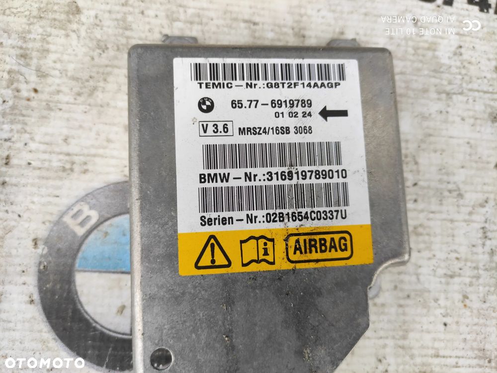 BMW E39 Modu sensor poduszek powietrznych airbag 6919789 - 2