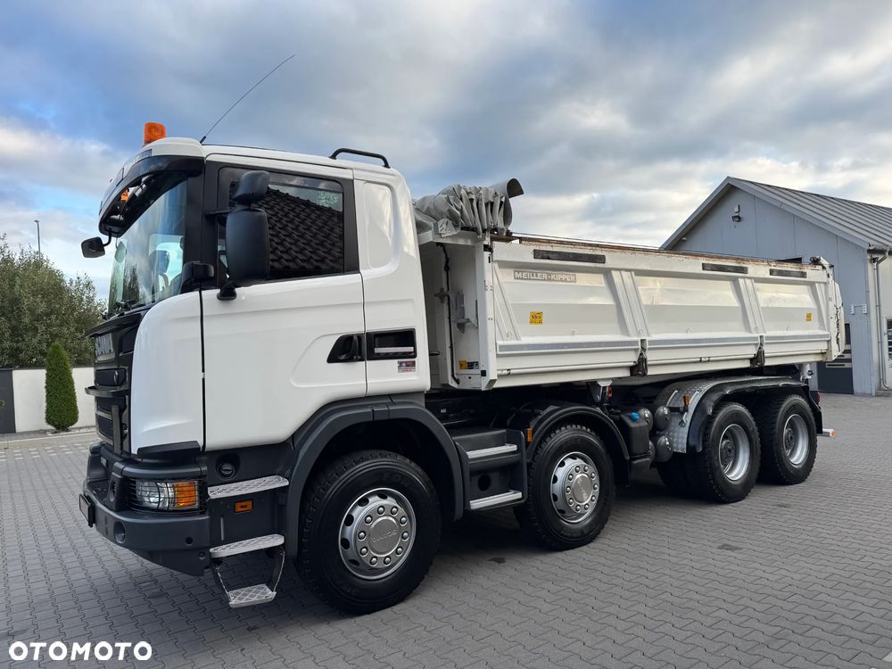 Scania R450 bez EGR, 8x4 wywrotka 3-str.MEILLER, 34000 kg DMC, BORDMATIC, ZWOLNICE, 2017r IDEALNY STAN - 13