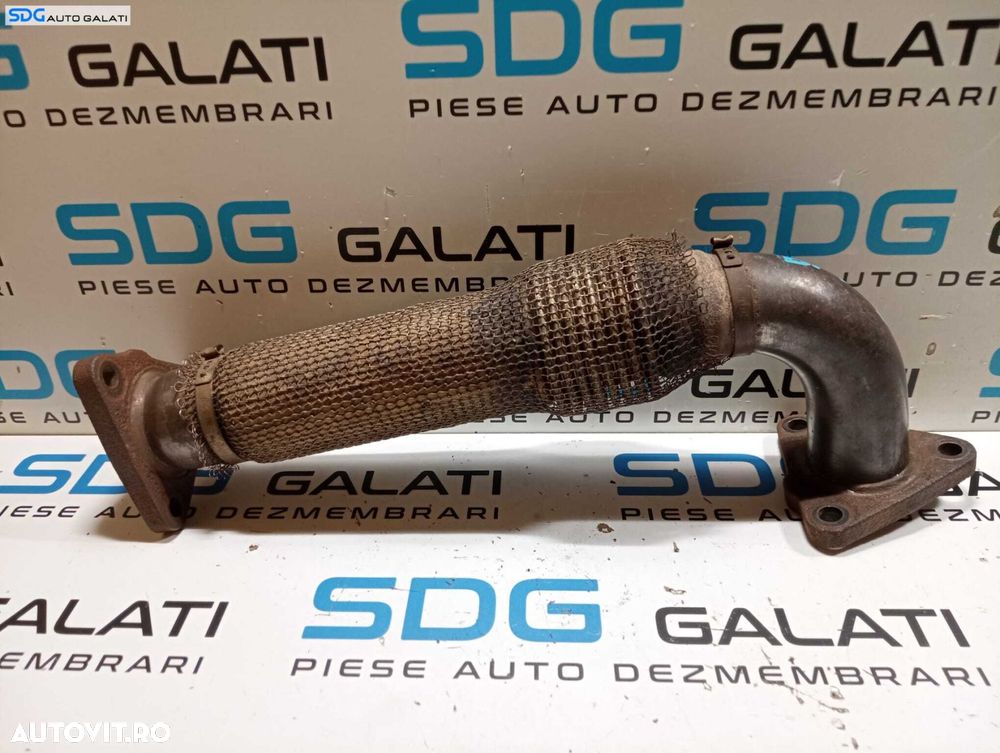 Compensator Racord Flexibil Galerie Teava Conducta Evacuare Dreapta Audi A6 C6 2.7 TDI BPP BSG 2005 - 2011 Cod 059790M [M7732] - 4