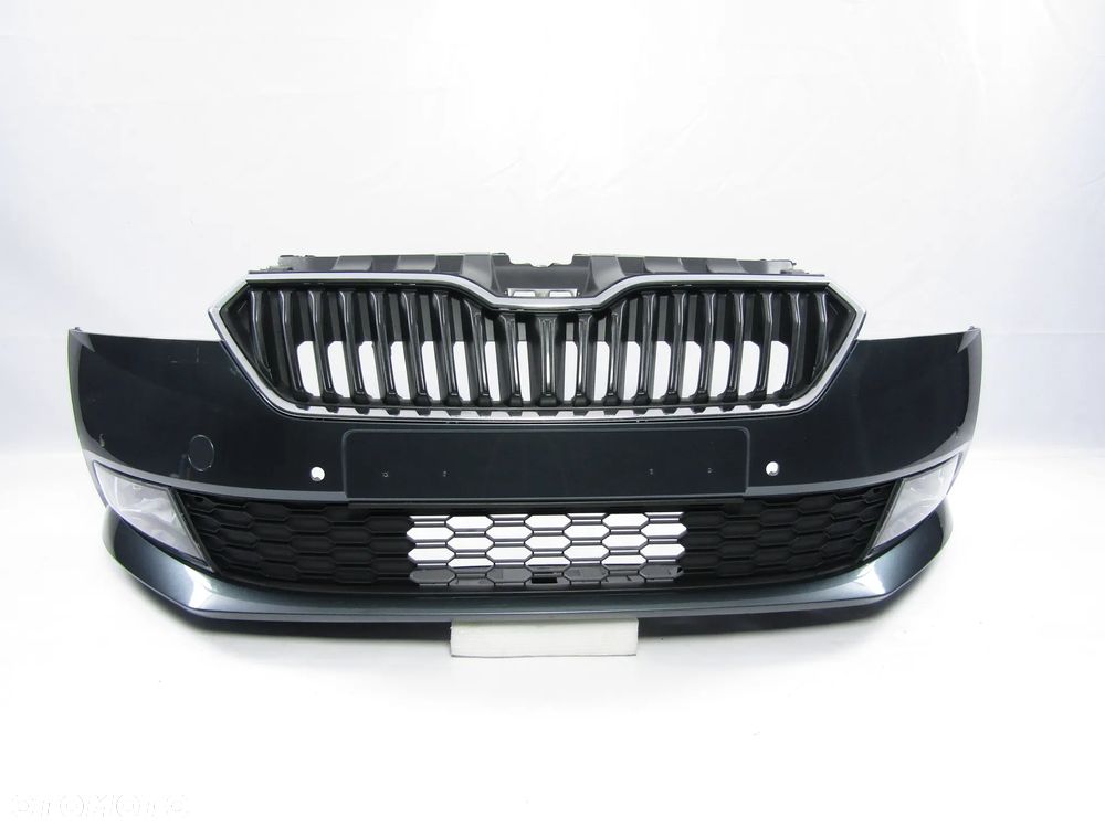 Zderzak przedni Skoda Fabia 6V 18 - 21 Pdc-4 Lakier LF7Y - 7