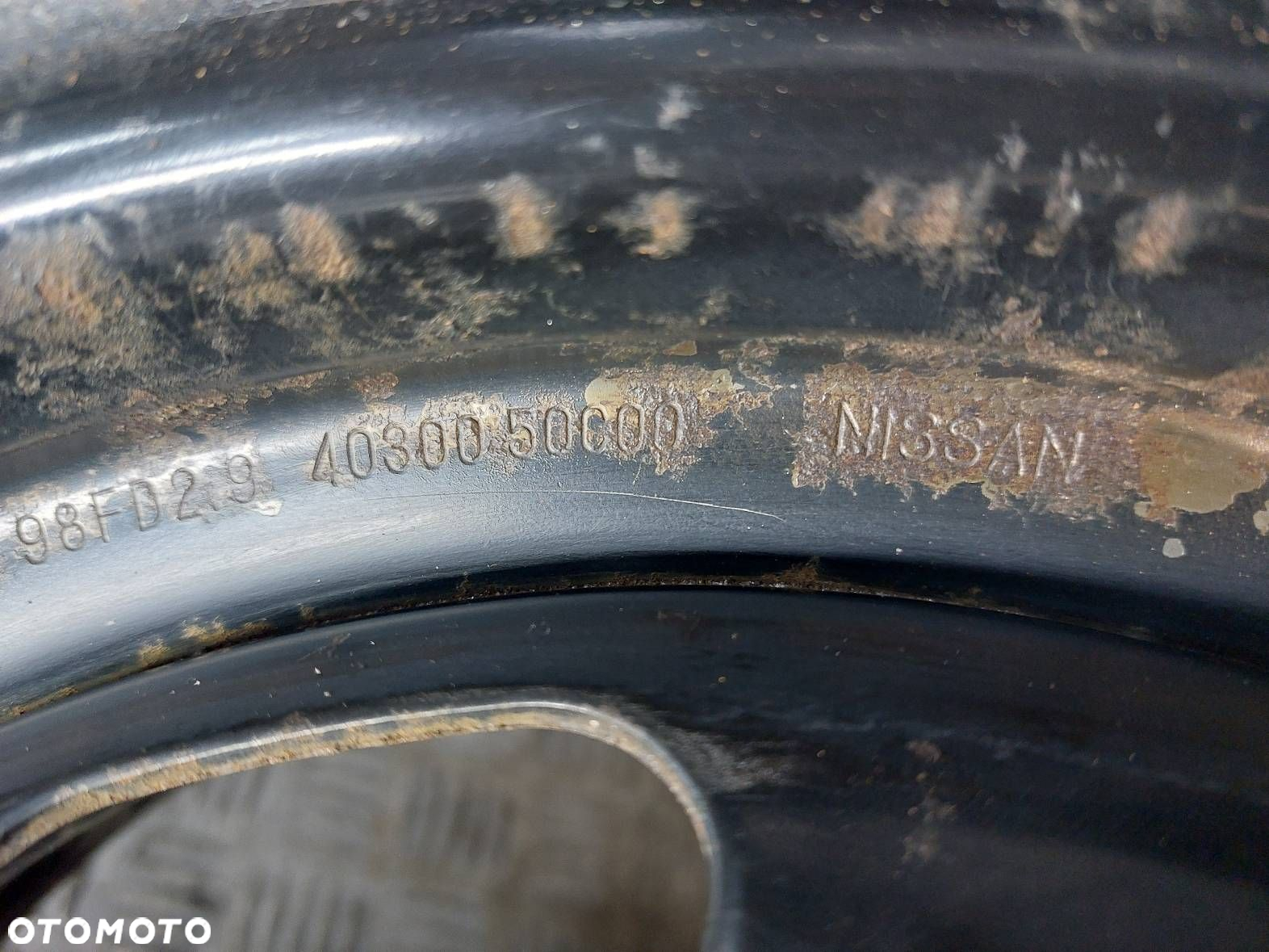 KOŁO FELGA OPONA ZAPAS 4X100 6Jx14 FI59,1 185/65R14 NISSAN ALMERA N15 - 3