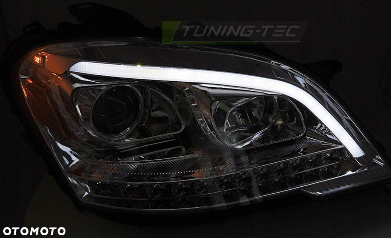 Reflektory Lampy kpl Led Tube Neon Tuning Chromy Mercedes ML 164 Lift 08-12 - 2