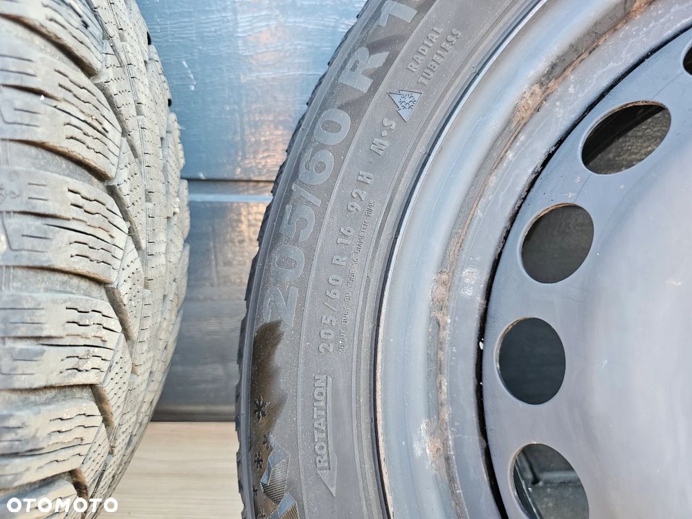 KOŁA FELGI STALOWE OPONY ZIMOWE KOŁPAKI 205/60 R16 OPEL ASTRA J K MOKKA 5x105 6,5J ET39 - 3