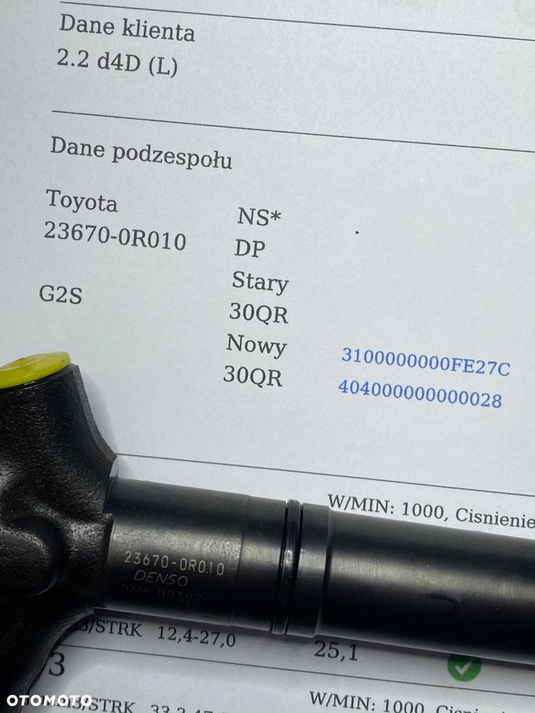 WTRYSKIWACZ TEST 2.0 2.2 D4D 23670-0R010 WTRYSK SPRAWDZONE IMA TOYOTA AVENSIS T25 T22 COROLLA RAV4 - 2