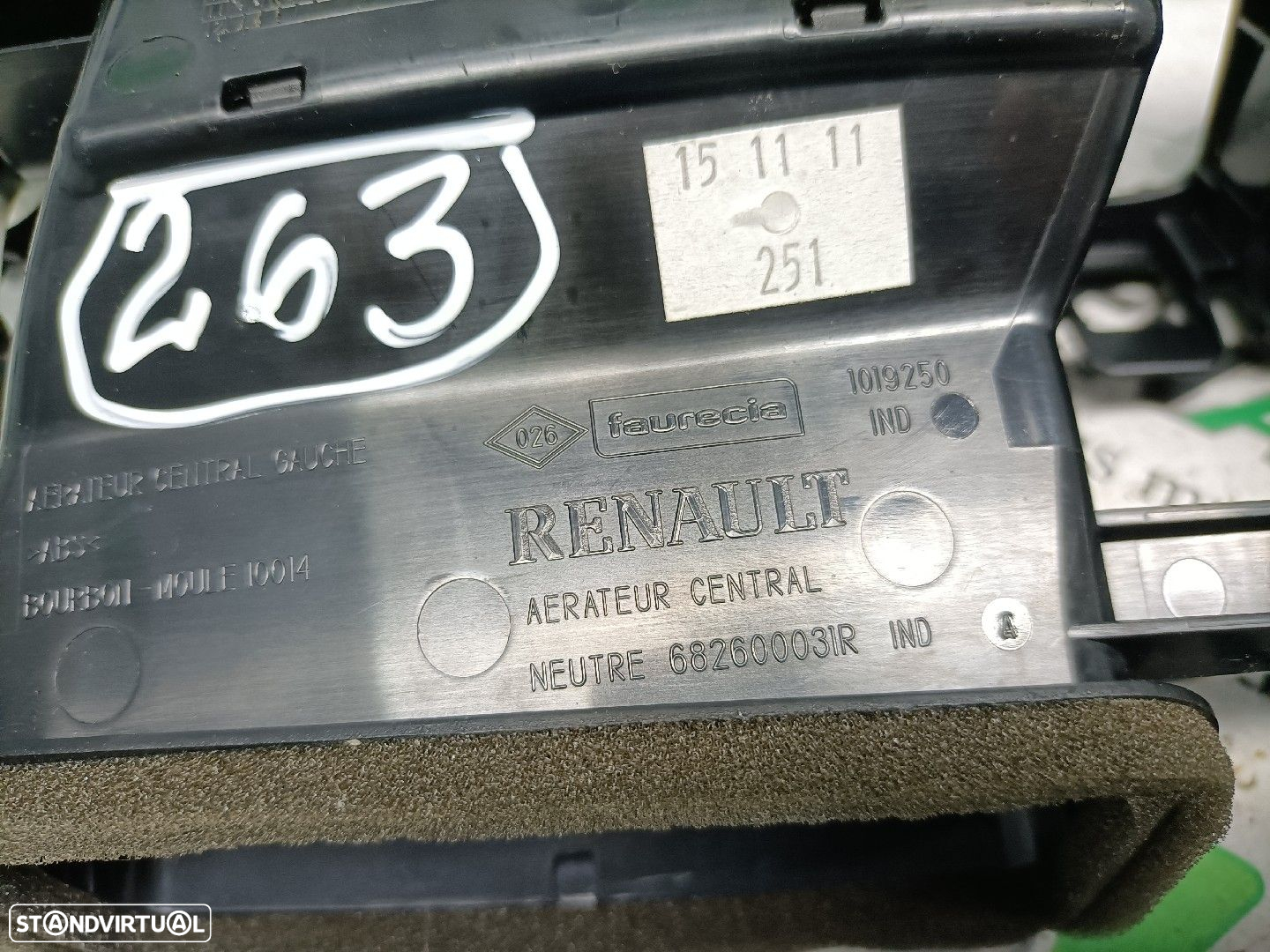 Grelha / Difusor Sofagem Renault Scénic Iii (Jz0/1_) - 4