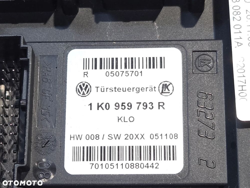 VW AUDI SEAT SKODA SILNICZEK SZYBY MODUŁ LEWY 1K0959793R - 2
