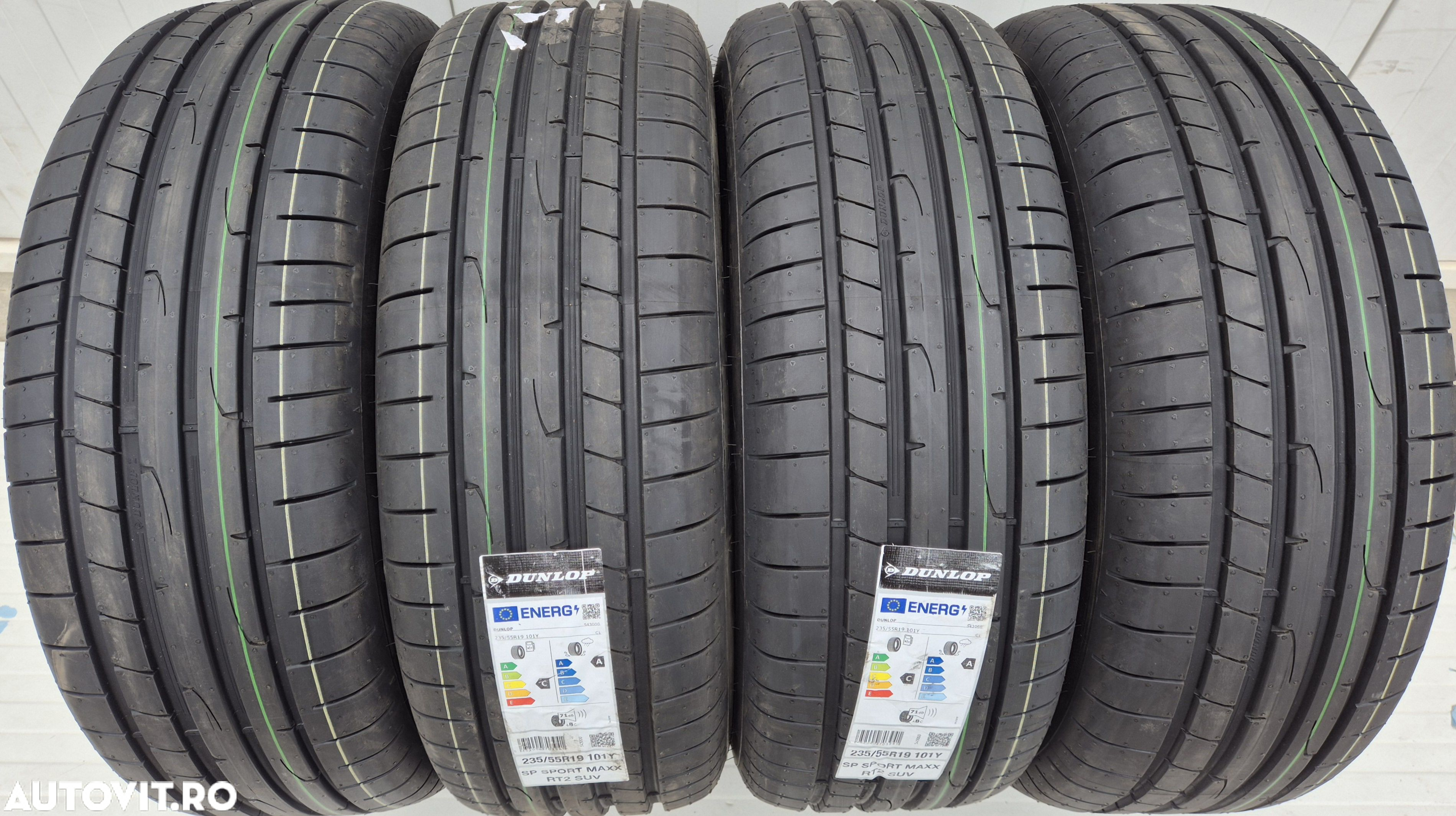 235/55 R19, 101Y,DUNLOP SportMaxx RT2 SUV, Anvelope vara,Aderenta cl A - 2