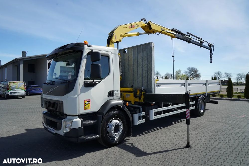 Volvo FL 280 / 4X2 / CAROSERIE 7,3 M / HYVA DRIVE / PILOT / FURCĂ PENTRU PALEȚI / ROTATOR / EURO 6 - 3