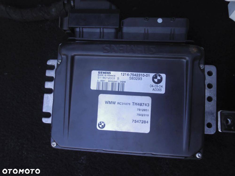 MINI COOPER S R53 R50 1.6 K STEROWNIK MOMPUTER SILNIKA 7542310 ZESTAW STARTOWY EUROPA - 3