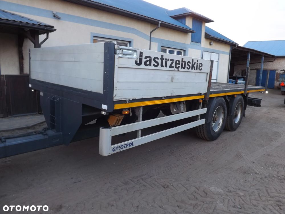 Gniotpol przyczepa tandem platforma 7.3/2.5m hds - 1